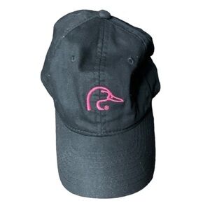 Ducks Unlimited Black & Pink Baseball Hat Cap Velcro Closure One Size Fits Most